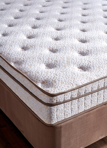 Saltea single, Base & Headboard, Niron, Helen, 80x38x180 cm, Cadru: OȚEL, Maro deschis