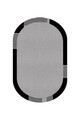 Covor, CLR-7219-165, 80x250 cm, Poliester, Negru
