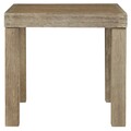Set coltar cu 2 masute, Silo Point, L.270/270 l.94 H.88.9 cm, lemn de eucalipt, natur/bej