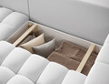Coltar extensibil stanga 4 locuri ELTAP, Bon-49, Bonett, 250x175x92 cm, lemn/poliester, gri deschis