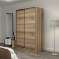 Dulap pentru haine, Minerva, Kale Oak, 120x190x52 cm, PAL, Stejar