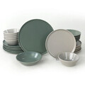 Serviciu de masa, Keramika, 275KRM1702, Ceramica , Nu absoarbe apa, Verde/Alb