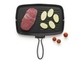 Tigaie grill, Excelsa, Duo Grill, 24x36 cm, fonta