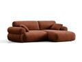 Coltar dreapta 4 locuri, Ophelia, Micadoni Home, 236x164x84 cm, tesatura structurata, caramiziu