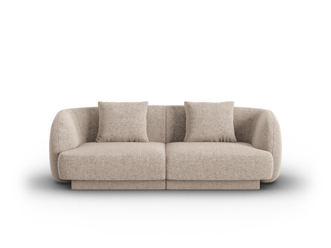 Canapea 2 locuri, Tulum, Cosmopolitan Design, 180x90x70 cm, tesatura chenille, bej