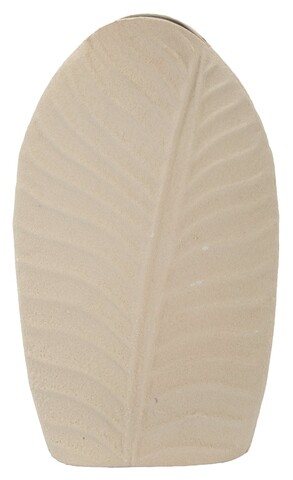 Vaza decorativa Dune High, Mauro Ferretti, 18x9.5x29.5 cm, fier, crem