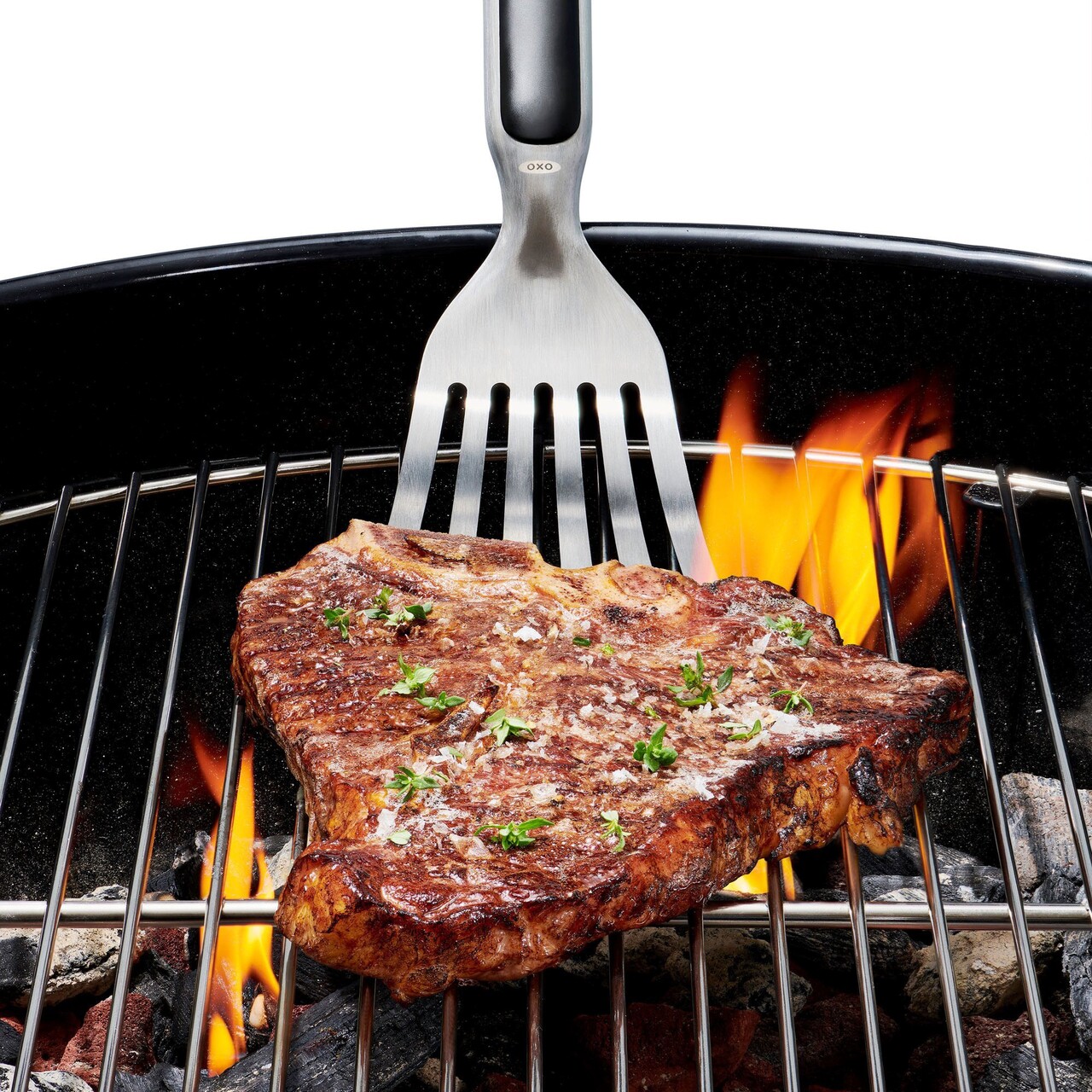 Paleta pentru gratar, 36,8 cm, inox, "Good Grips" - OXO - imagine 5