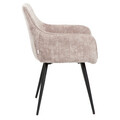 Scaun Satori Pop, Homla, 59x57x84 cm, MDF/metal/poliester, bej
