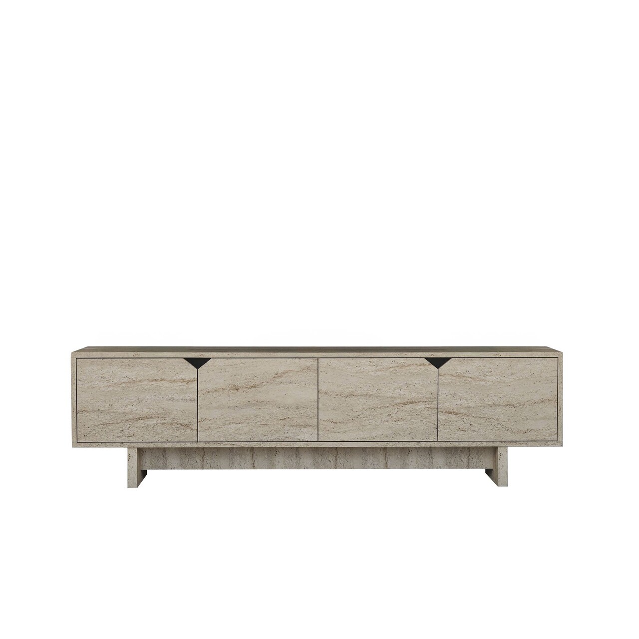 Comoda TV, Hanah Home, Turan, 180x50x30 cm, Travertin - view 5
