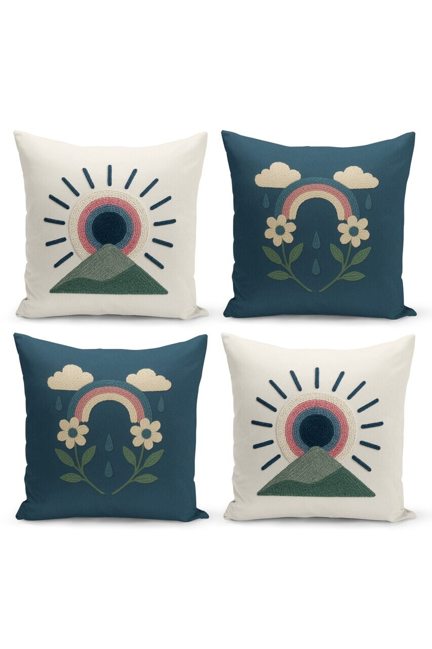 Set fete de perna, Artpnchset4-18, Poliester, Multicolor — imaginea 3