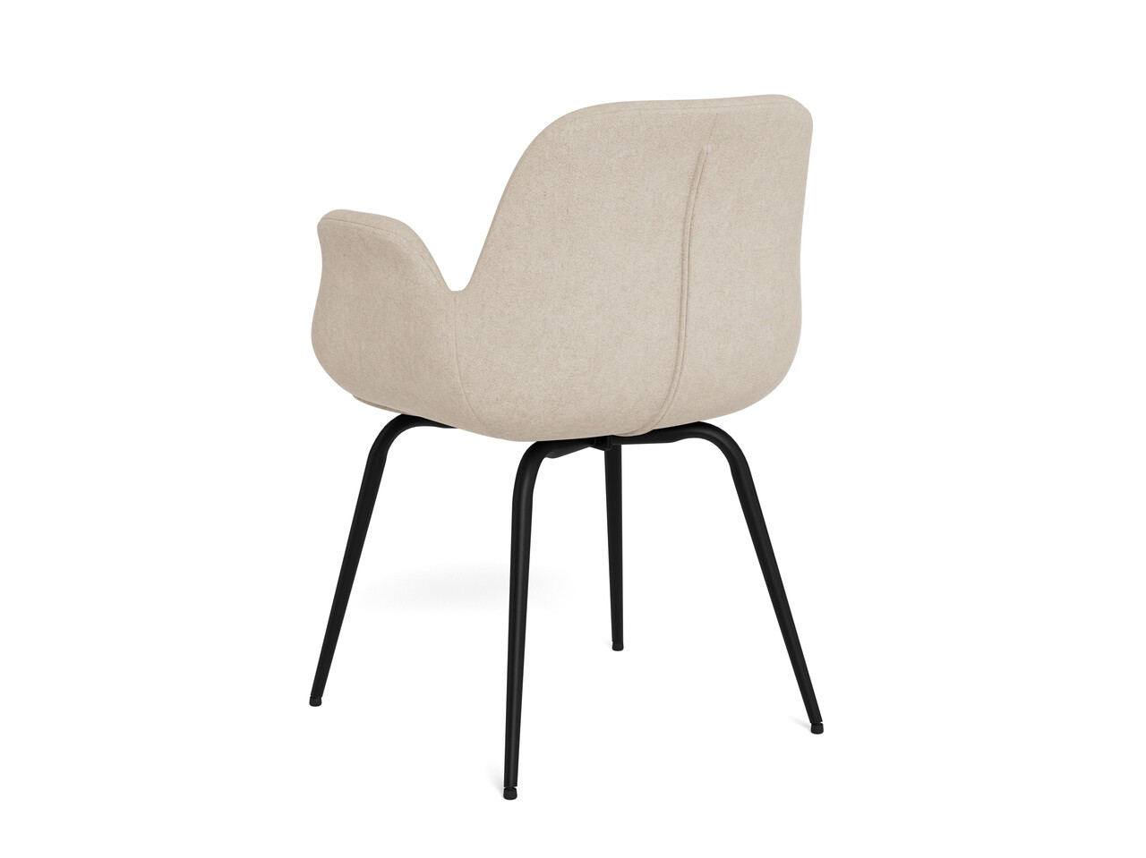 Scaun Beth, Actona, 58x56x82.5 cm, poliester/otel, bej nisip - view 4