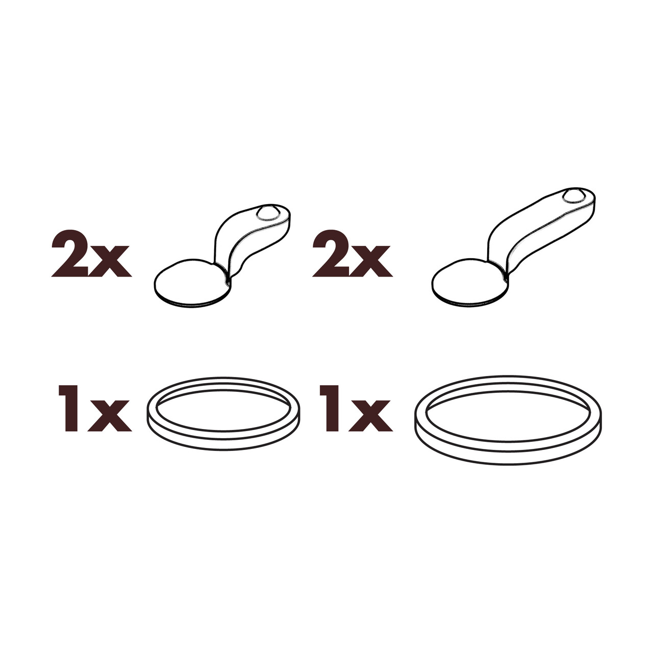 Set accesorii etansare sticle, 6 piese, silicon, Transparent - Ion8 - imagine 2