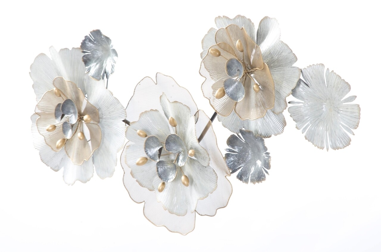 Decoratiune de perete 3D Flowery, Mauro Ferretti, 60x119 cm, fier - 2 | YEO