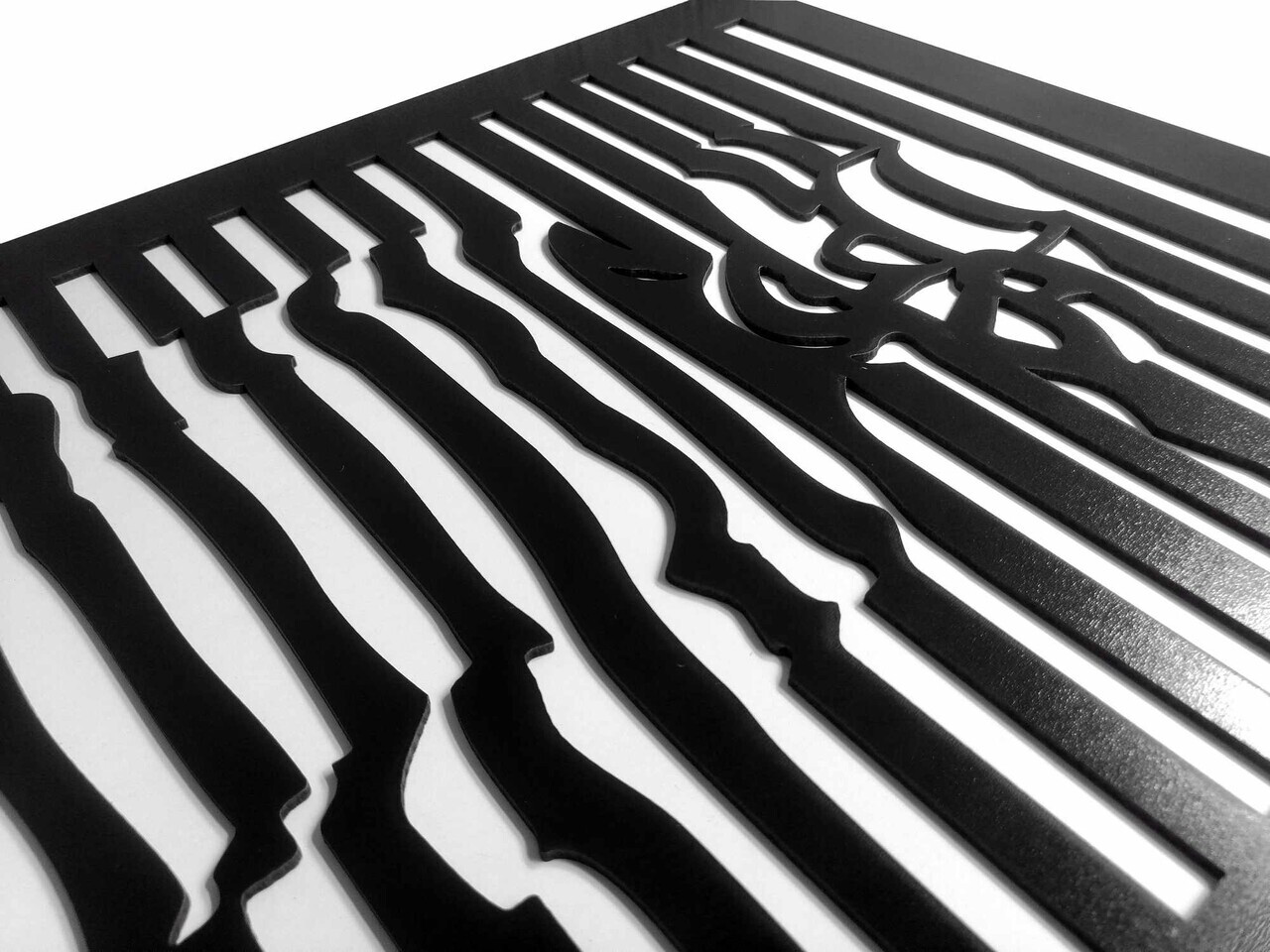 Tablou decorativ, Lina, Dimensiune: 35 x 68 cm, Alb/Negru — imaginea 7