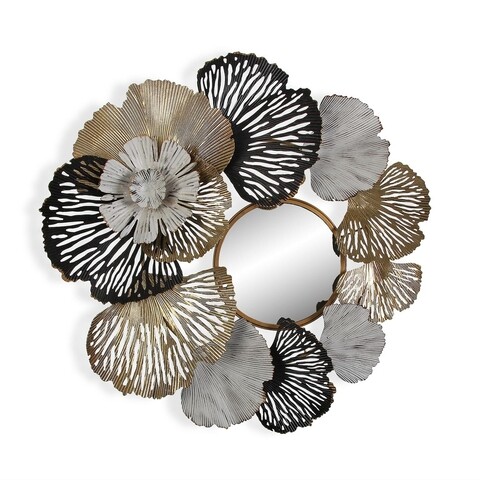 Oglinda decorativa Mallory, Versa, 70 x 70 cm, metal