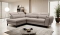 Coltar extensibil stanga 4 locuri ELTAP, LT-07PO, Noble, 255x201x100 cm, lemn/poliester, bej