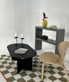 Masuta de cafea, Rotexa, Leo Large, 110x42x60 cm, MDF , Negru