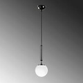 Lustra, Fulgor, 942FLG1308, Metal, Alb/Negru