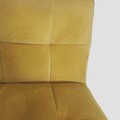 Fotoliu Nelox, Homla, 69x63x73 cm, MDF/metal/catifea, mustar
