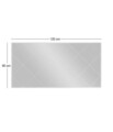 Oglinda decorativa, Siam, Mofo, 60x120x2.2 cm, MDF , Alb