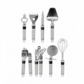 Set 9 ustensile de bucatarie, otel inoxidabil, argintiu