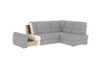 Coltar extensibil dreapta 3 locuri ELTAP, RT-04SO, Sado, 272x192x95 cm, lemn/poliester, gri deschis