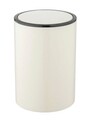 Cos de gunoi, Wenko, Inca, 18.5 x 18.5 x 25.5 cm, 5 L, plastic, crem/negru