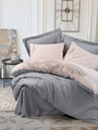 Lenjerie de pat dubla, Sheen - Grey, Cotton Box, Bumbac Satinat