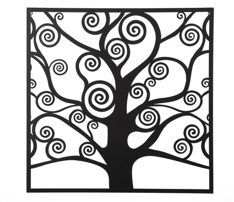Decoratiune de perete della vita, mauro ferretti, 90x90 cm, fier, auriu