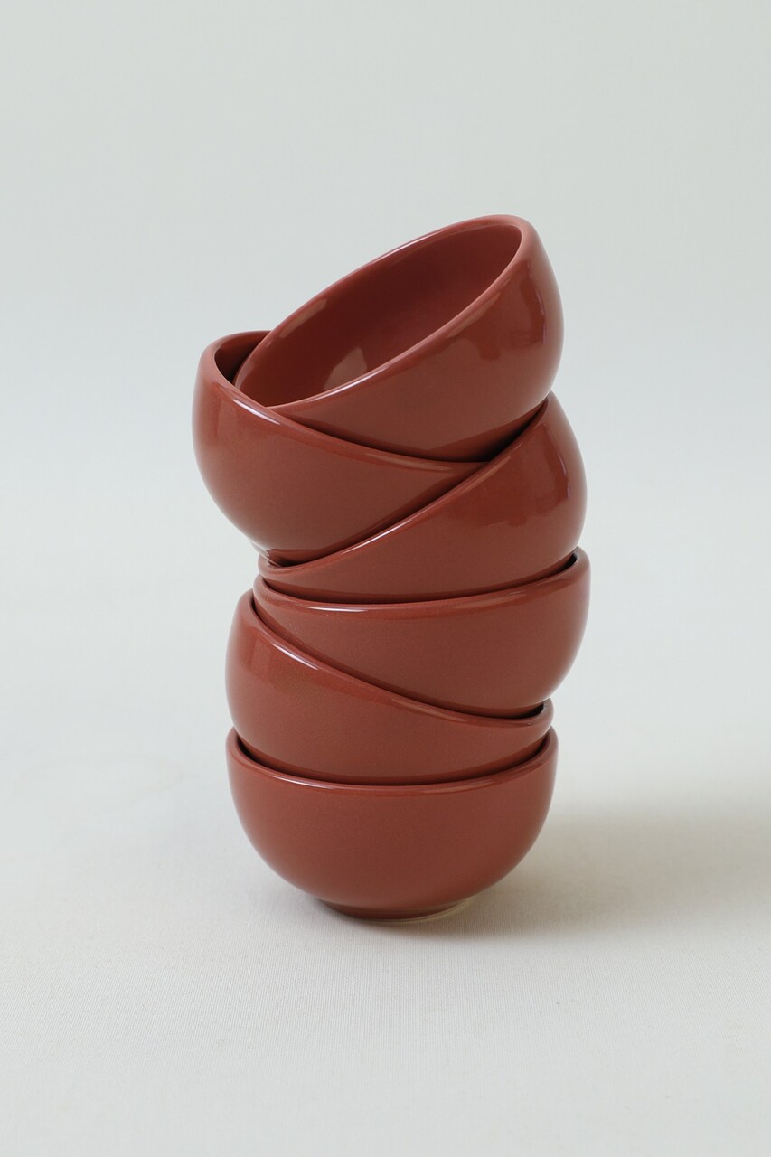 Set boluri ceramice (6 bucăți), L'essentiel Maison, 275KRM2350, Antibacterian, Caramiziu - view 7