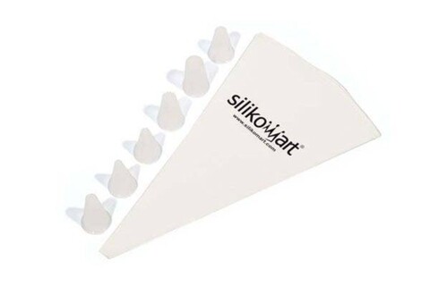 Set pentru decorarea prajiturilor silikomart, 7 piese, inox/plastic