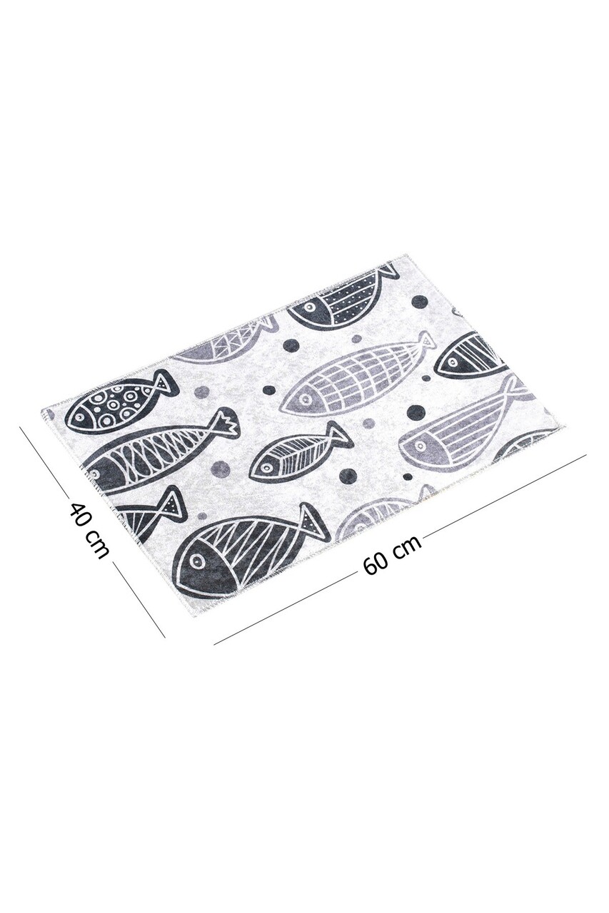 Covoras de baie, L'essentiel Maison, Fish Djt, 40x60 cm, Multicolor - view 3