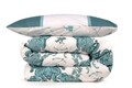 Lenjerie de pat pentru o persoana, 2 piese, 140x200 cm, 100% bumbac ranforce, Beverly Hills Polo Club, BHPC 024, verde