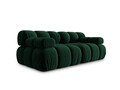 Canapea modulara 2 locuri, Bellis-51, Micadoni Home, 188x94x70 cm, catifea, verde bottle
