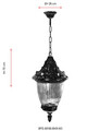 Lustra de exterior, Avonni, 685AVN1243, Plastic ABS, Maro