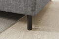 Coltar extensibil dreapta 3 locuri ELTAP, RT-03MAN, Barea, 208x160x100 cm, lemn/poliester, gri