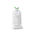 Set 20 saci de gunoi, Brabantia, PerfectFit, marimea G, 23-30 L, nailon, alb