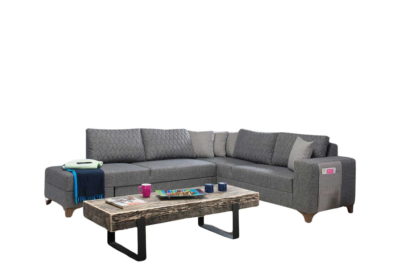 Coltar, Atelier del Sofa, 752EST1400, Lemn de carpen/PAL melaminat, Gri - view 2