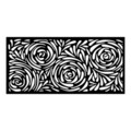 Decoratiune de perete, Decorative Panel 2, Metal, 100 x 48 cm, Negru