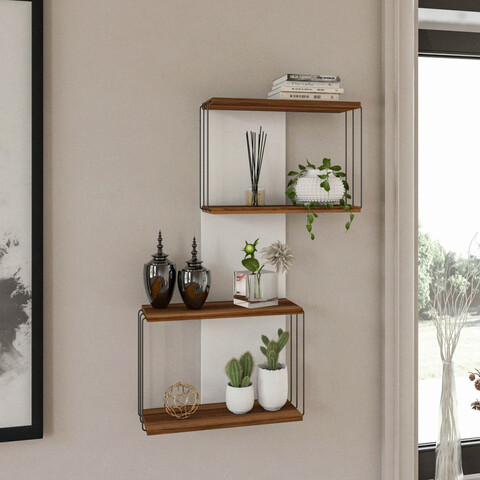Raft de perete, kalune design, destan, 65x96x19 cm, pin