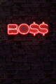 Decoratiune luminoasa LED, BOSS, Benzi flexibile de neon, DC 12 V, Rosu