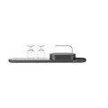 Set organizator chiuveta cu suport de uscare vase, Brabantia, SinkStyle Mineral, 75x13x15 cm, plastic/inox, gri inchis