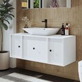 Dulap de baie cu chiuvetă, Hanah Home, 2539, MDF, Alb
