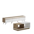 Set mobilier living, Inarch, Valentina, PAL, Alb / Safir