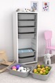 Dulap multifunctional, Estella, Cara 8N, Alb/Gri