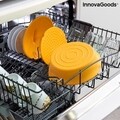 Vas de gatit cu abur multifunctional din silicon cu retete Silicotte, InnovaGoods, 21.5x19.5x11 cm