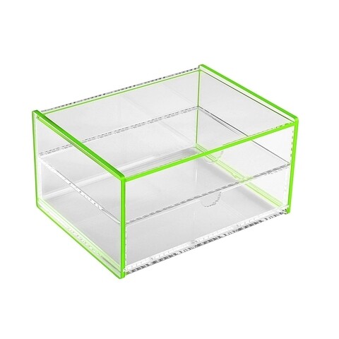Cutie pentru depozitare riley double, versa, 17.1x13x9.2 cm, verde