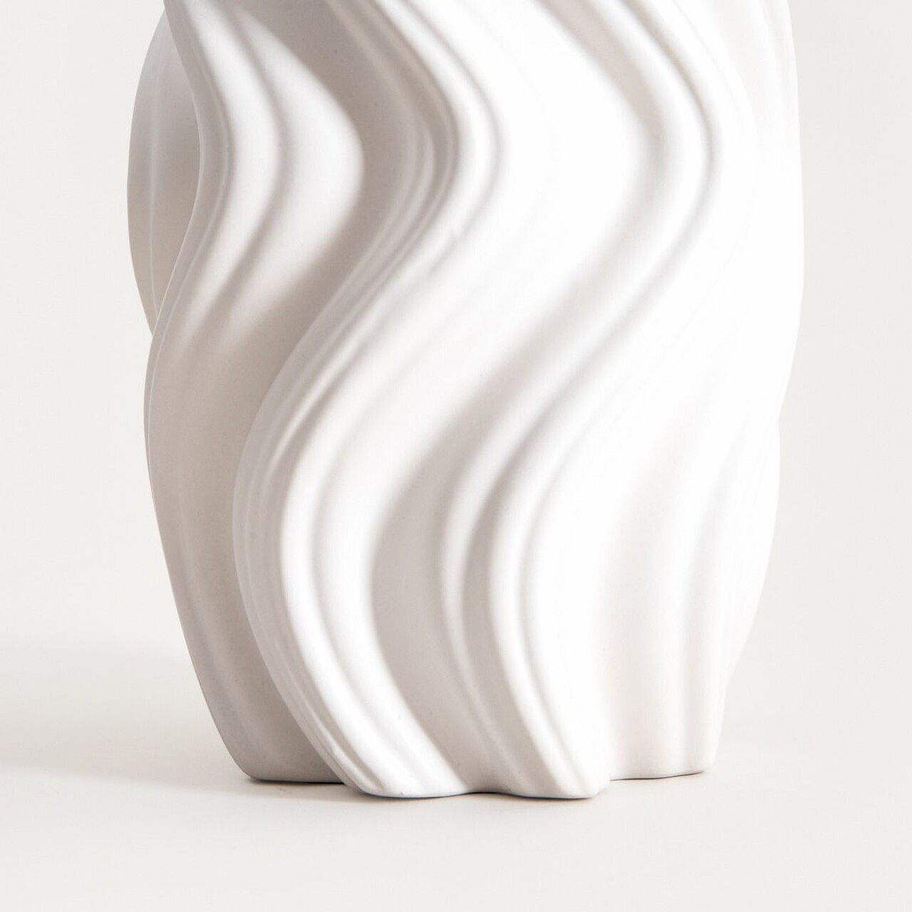 Vaza Salana, Homla, 16x15x26 cm, ceramica, alb - view 6