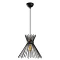 Lustra, Kirpi - 3081, Opviq, 34 x 35 cm, 1 x E27, 40W, negru