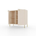 Comoda ADRK, Tili 2D 3P, 100.2x40.8x95 cm, PAL laminat, bej